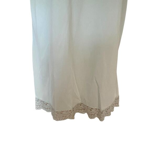 VTG 1960s Hollywood Vassarette Pale Green Lace Nylon Slip Dress Sz 36 S - Picture 3 of 10